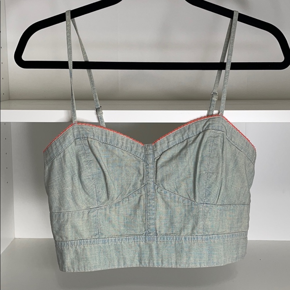 Denim crop top